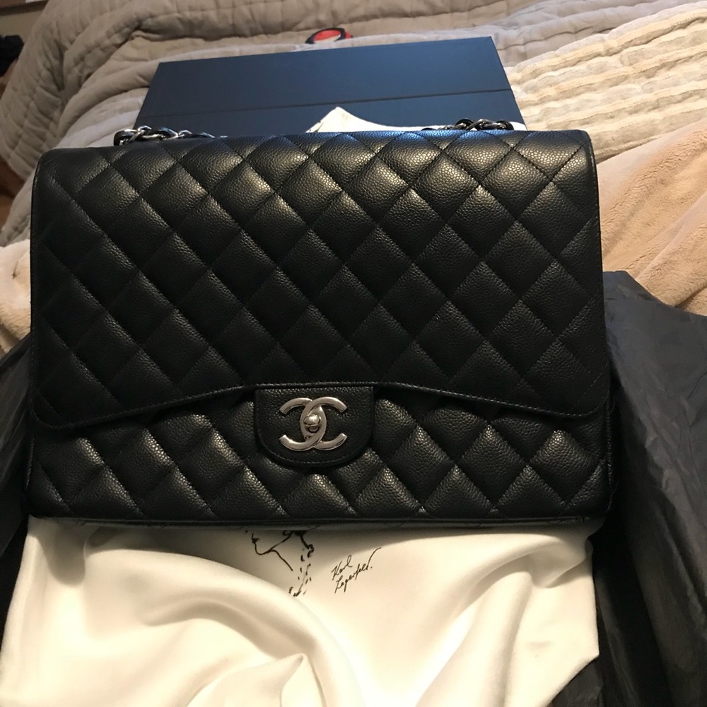 Authentic Chanel Jumbo Classic Flap bag